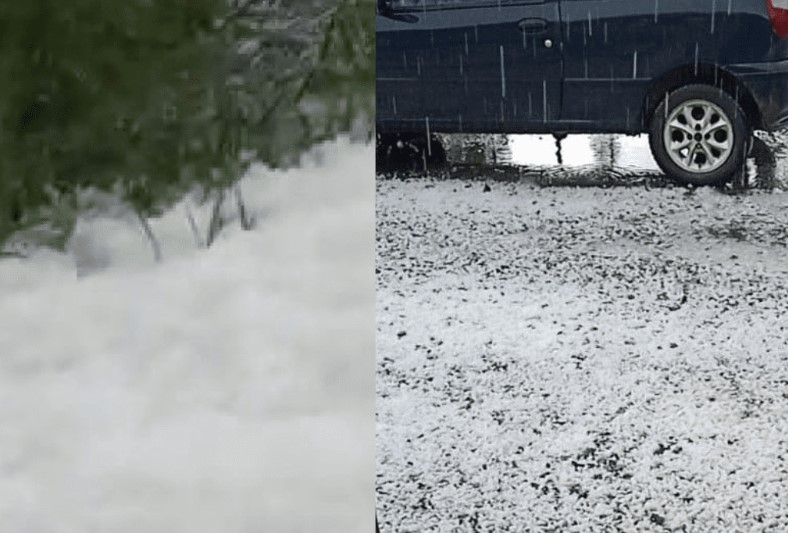 Chuva De Granizo Deixa Ruas Cobertas De Gelo Na Serra De Sc