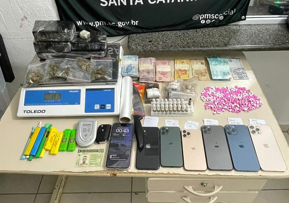 Traficante que fazia delivery de drogas é preso em Itapema