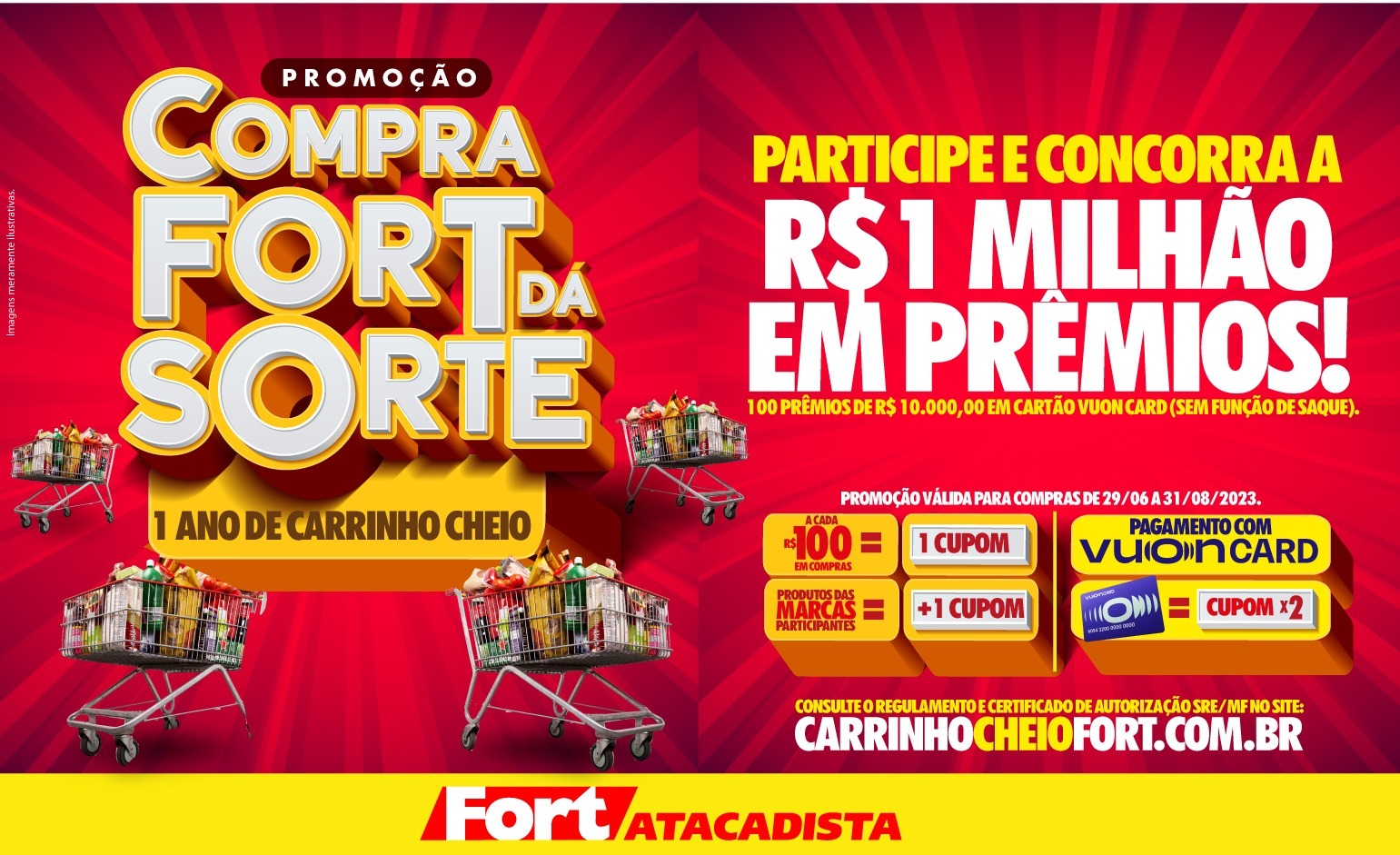 Nova campanha Fort Atacadista sorteia R 1 milhão em compras CLICSC