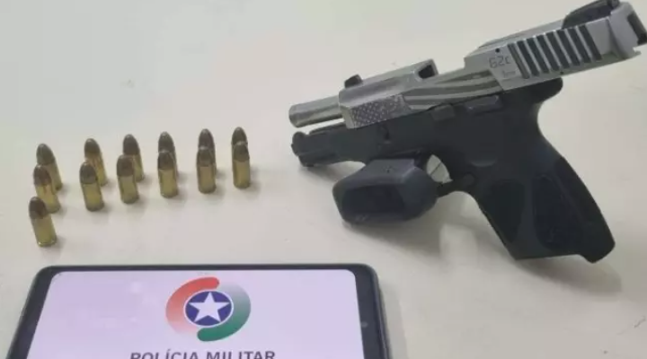 arma apreendida