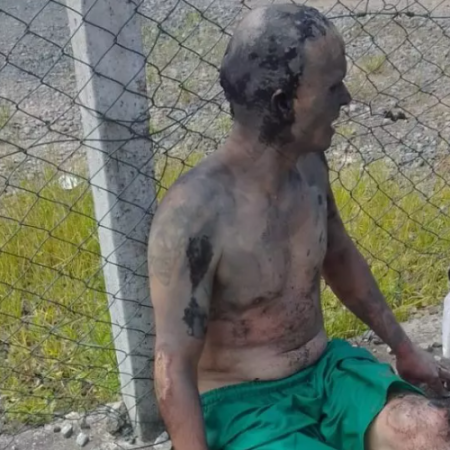 Após ficar preso por quase 24 horas em bueiro homem é resgatado