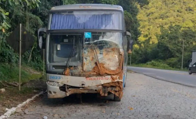 ônibus serra dona Francisca acidente