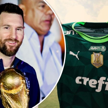 Lionel Messi compra camisa do Palmeiras em viagem no Brasil