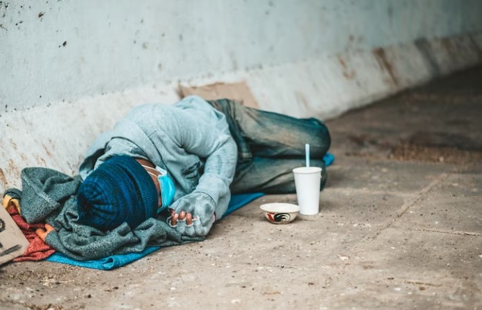 Imagem mostra Morador de rua morre de hipotermia