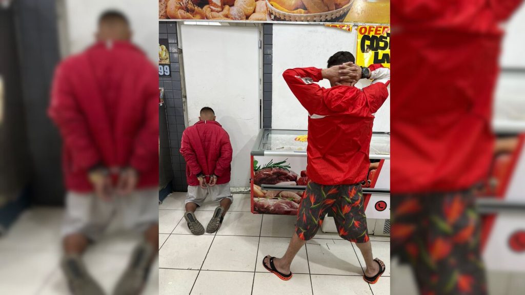 Imagem mostra prisao em Itapema