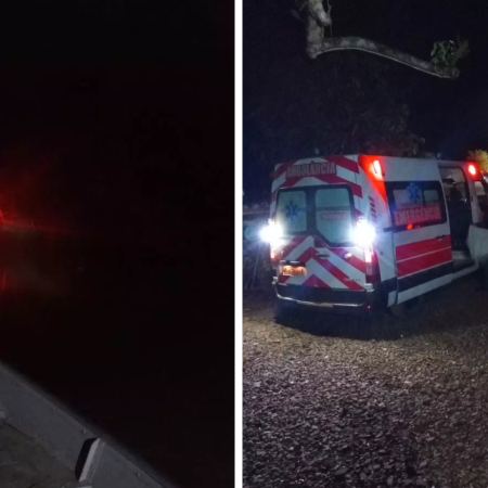 Barco com 8 tripulantes afunda no rio Uruguai e mobiliza bombeiros em SC